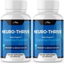 VIVE MD Neuro Thrive Brain Supplement - Officiële Formule - Neuro Thrive PQQ, Neuro Thrive voor extra sterkte met Ginkgo Biloba Extract, Siberische Ginseng Extract (2 Pack)