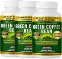 Green Coffee Bean Extract, 100% Pure Green Coffee Bean Capsules, 50% Chlorogenic Acid, 10.000 mg Sterkte, 180 Capsules, 6 maanden Levering, Non-GMO en Glutenvrije, traditionele kruidensupplement