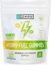 Zhou Hydro-Fuel Gummies - Electrolyte Gummy, Hydration Zout Kauwgom met natrium, kalium & magnesium kauwtabletten, energie & endurance voor vrouwen & mannen - Citroen Lime, 60 Veggie Gummies