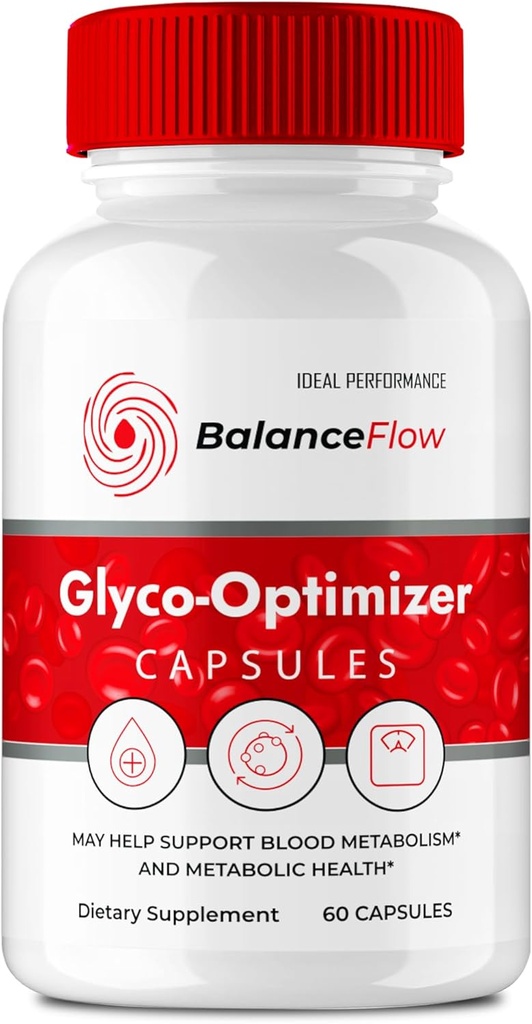 Balance Flow Glyco Optimizer Supplement Capsules, BalanceFlow Health & Wellness Support Pillen - Maximale sterkte, Balance Flo Alle Natuurlijke Geavanceerde Formule, BalanceFlo Pillen Beoordelingen (60 Capsules)