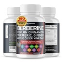 Berberine Ceylon Cinnamon - All-in-1 Supplement met Bitter Melon AVG Gymnema sylvestre Turmeric Milk Thistle Licorice Holy Basil Fenegriek Banaba