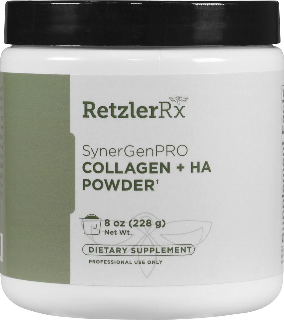 SynergyGenPro Collageen + HA Bulk Powder by Dr. RetzlerRxTM - Advanced Joint, Skin & Mobility Support with Fortigel®, Tendoactive®, Mobiele® & TRAACS® Magnesium Bisglycinaat