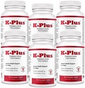 K-Plus Potassium Citrate Plus Cranberry Supplement for Dogs - Vet Approved UTI Remedy - Supports Bladder Health - for Every Dog Breed - 6-Pack (600ct)