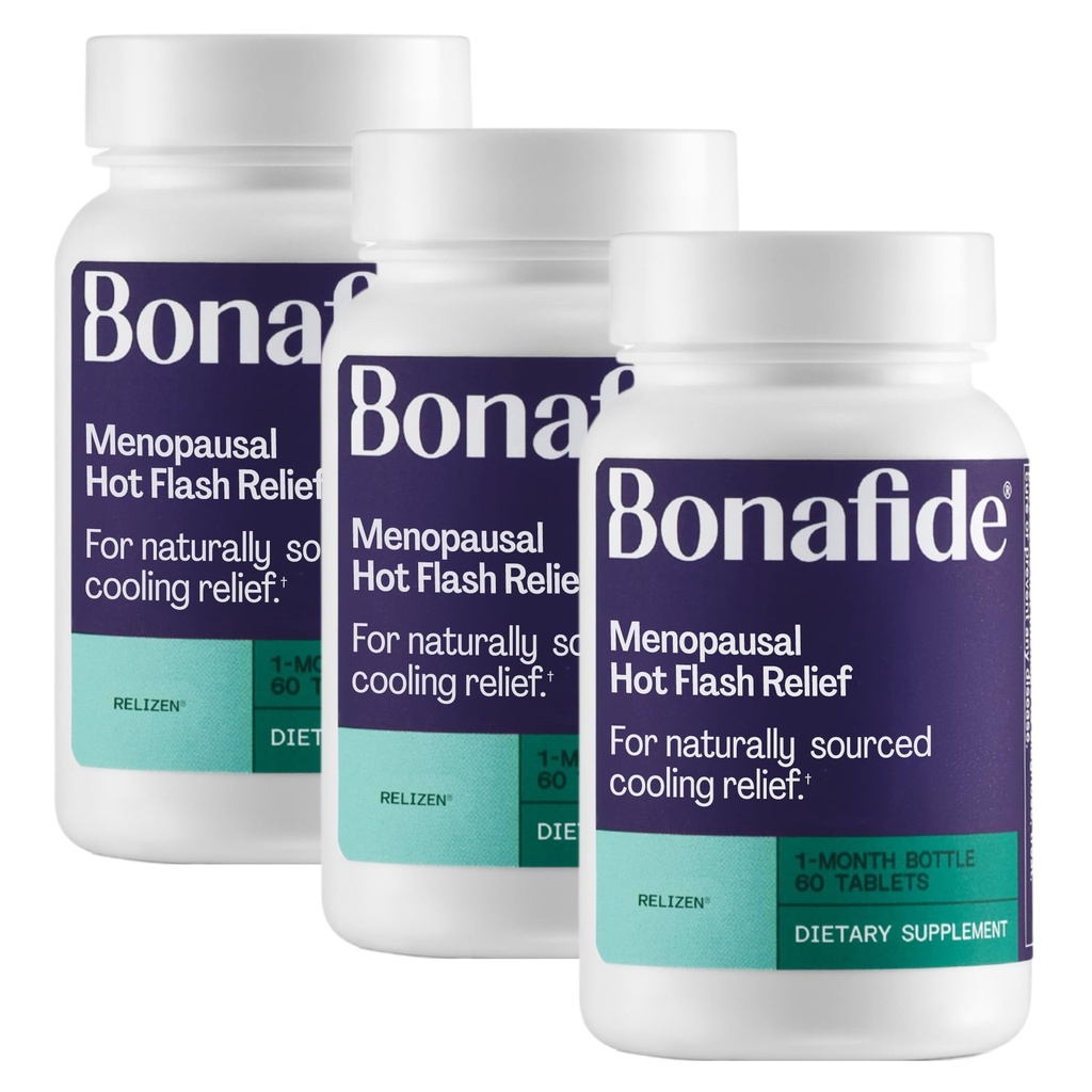 Relizen door Bonafide. Relief of Menopausal Hot Flashes & Night Sweats.