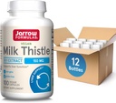 Jarrow Formulas Milk Thistle 150 mg - Antioxidant ter ondersteuning van immuunrespons, leverfunctie en glutathion - maximaal 100 porties (Veggie Capsules), verpakking van 12