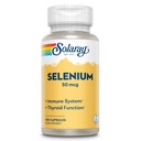 Solaray Selenium 50 mcg, gezond immuunsysteem, schildklierfunctie & antioxidant ondersteuning, 100 capsules