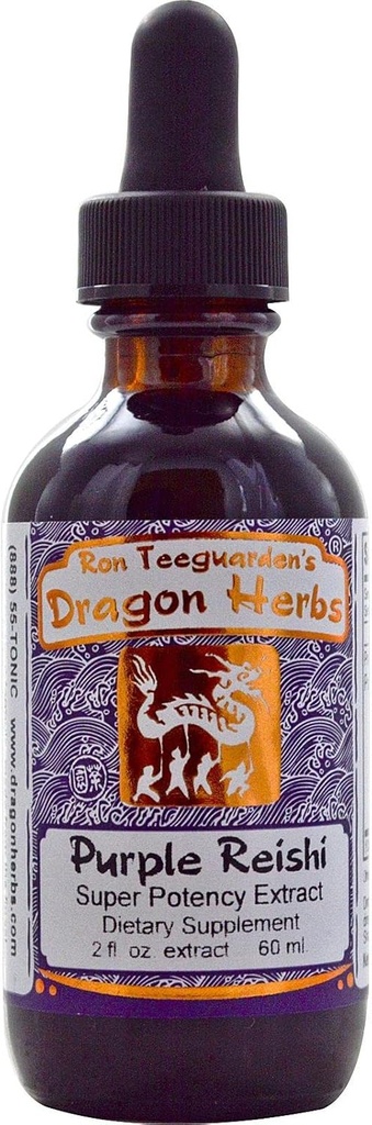 Dragon Herbs - Paarse Reishi Drops - 2 Fl oz