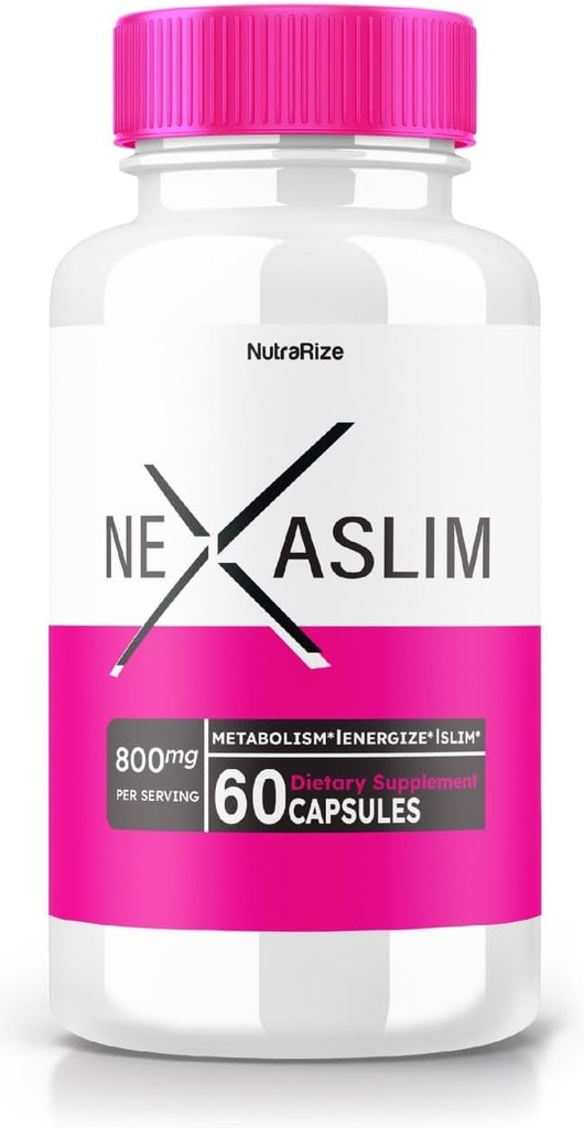 Nexaslim Capsules - Nexaslim Metabolisme Booster Formule, Dieetsupplement voor Geavanceerd gewichtsverlies, Maximale sterkte all-natuurlijke pillen voor gerichte buik vet, Nexa Slim Reviews (60 capsules)