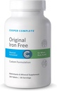 Cooper Complete - Original Multivitamine Iron Free - Daily Multivitamine and Mineral Supplement - 30 porties per fles. Verpakking van 3