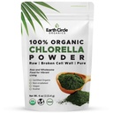 Earth Circle Organics Organic Chlorella Powder Superfood 