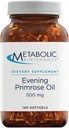 Metabole onderhoudsavond Primrose Oil Capsules - 500 Milligrammen, Cold Pressed GLA + LA (180 Softgels)