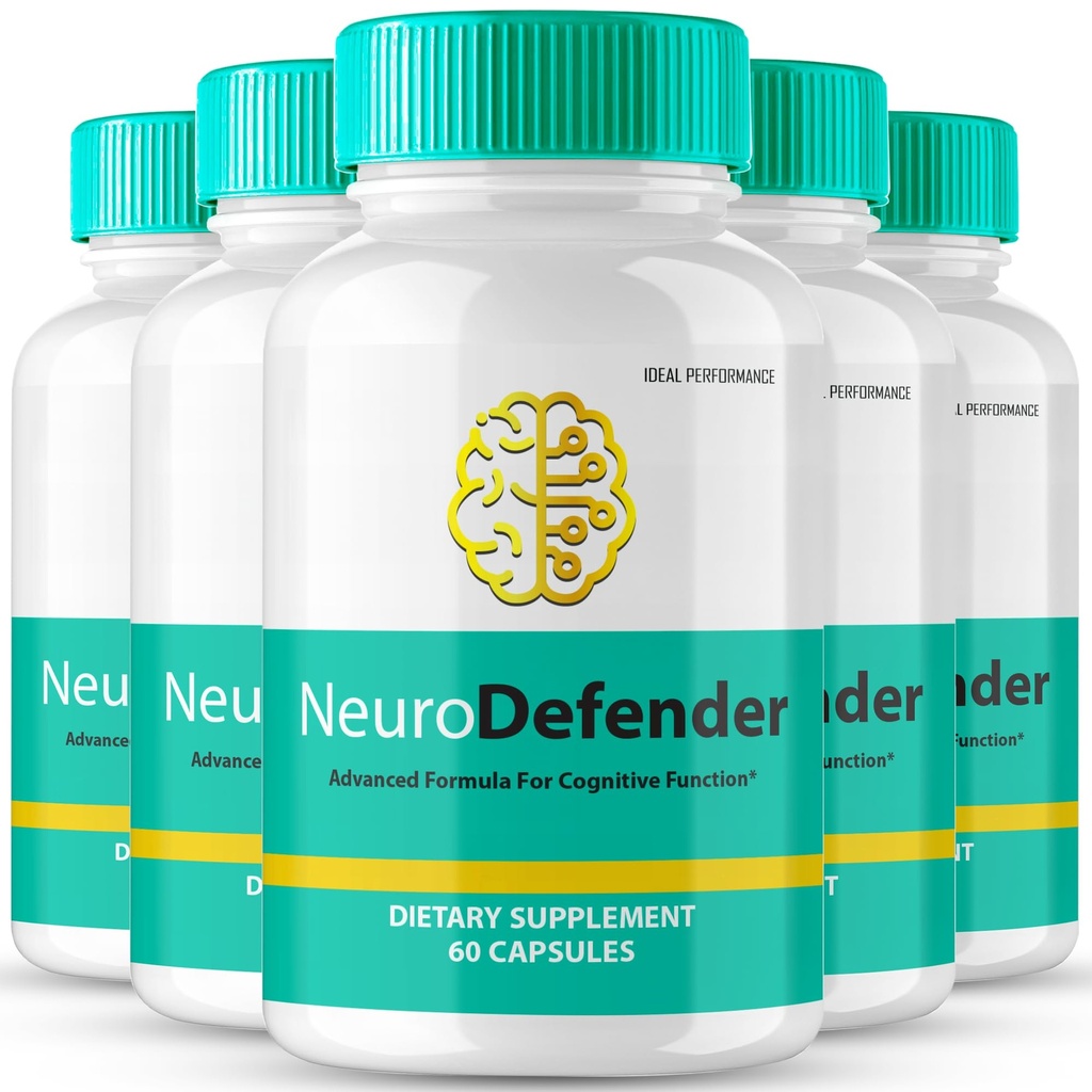 Neuro Defender Hersensupplementen voor Geheugen en Focus Capsules NeuroDefender Advanced Formula Brain Health Support Pillen, Extra Strength Nootropics Neuro Defender Alle Natuurlijke Reviews (5 Pack)