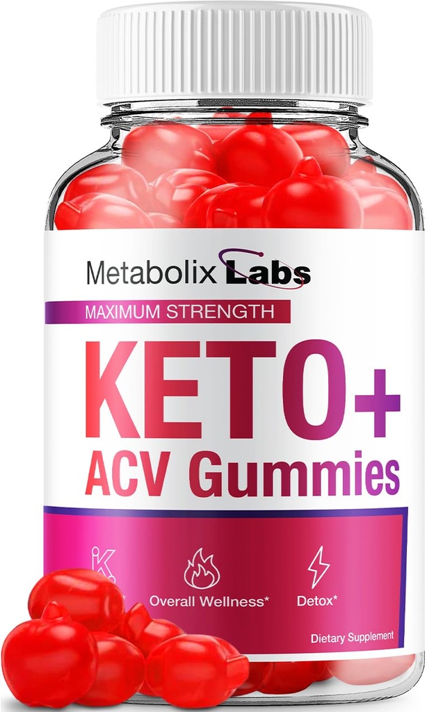 Metabox Labs Keto ACV Gummies - Advanced Formula Metabox Keto Plus Weight Management ACV Gummies Apple Cider Vinegar Metabox ACV Dieetsupplement Mannen Vrouwen (60 Gummies)