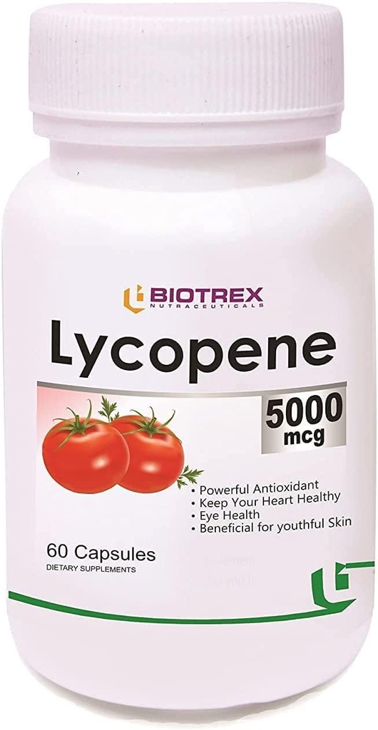 BETT Biotrex Nutraceuticals Lycopeen met Multivitaminen -5000 Mcg (60 Capsules)