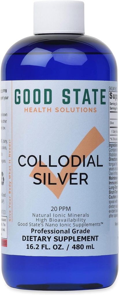 Good State Liquid Ionic Silver (96 porties bij 100 mcg - 16 fl oz)