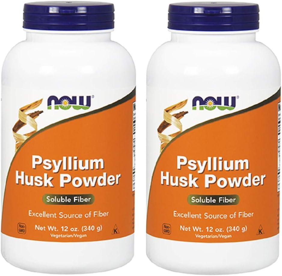 NOW Foods Psyllium Husk Powder, 12 Ounce (verpakking van 2)