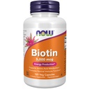 NOW Foods Biotin 5000 mcg Capsules, 120 Tellen