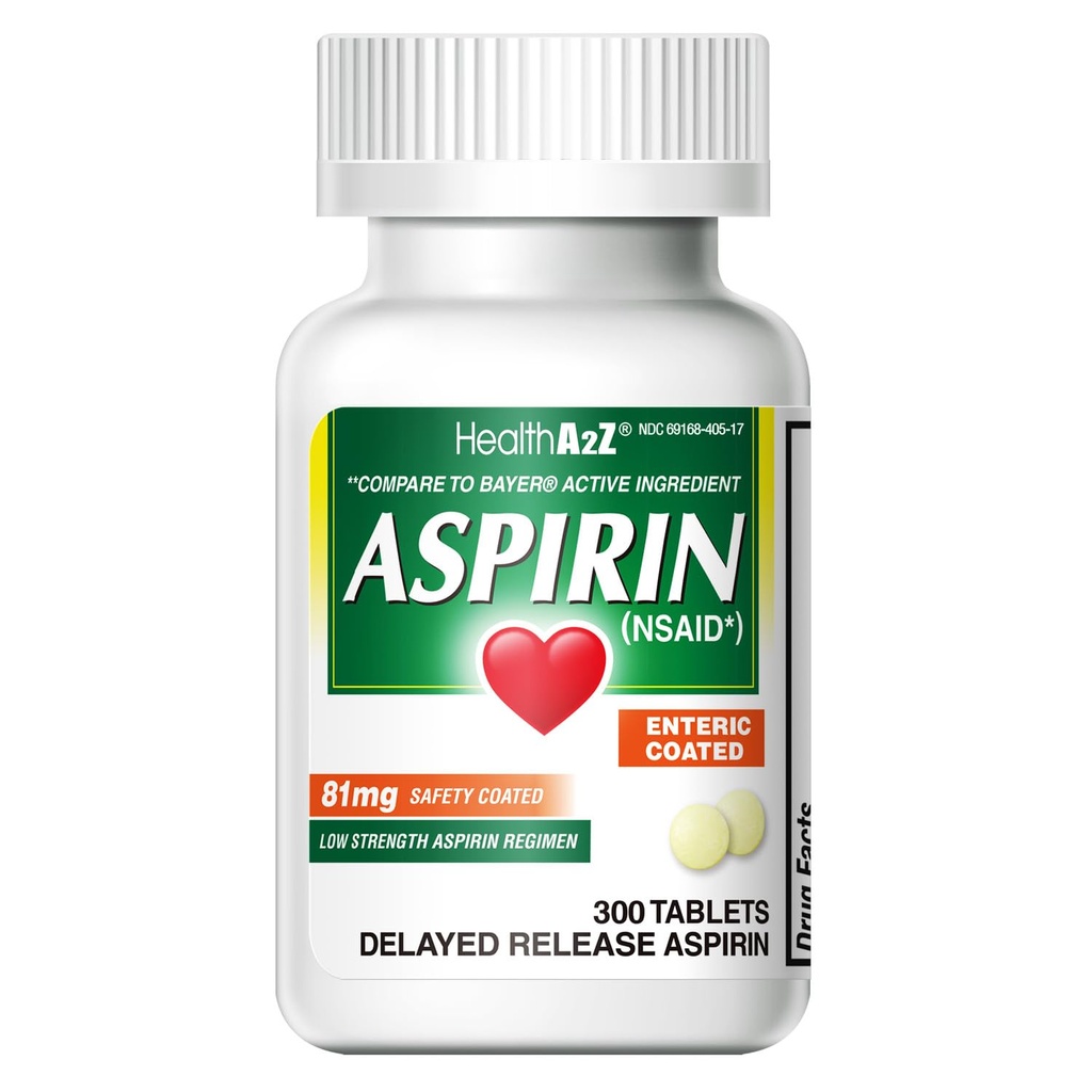 HealthA2Z® Aspirine 81 mg 