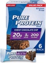 Pure Protein® Chewy Chocolate Chip, 50 gram, 6 tellingen Multiverpakking