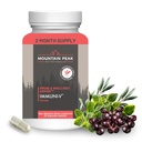 Mountain Peak Nutritionals Immuni-V - Immune System & Whole Body Support Supplement - Natural Antioxidant Booster with Humic Acid, Olive Extract, & Vlierberry (60 Vegetarische Capsules)