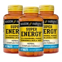 MASON NATUURLIJKE Superenergie, gemaakt met Guarana, Panax Ginseng & Kola Nut voor optimale prestaties en energie, 90 dagen levering, 60 tabletten (verpakking van 3)