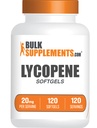 BulkSupplements.com Lycopeen Softgels - Lycopeen Supplement, Antioxidanten Supplement - Glutenvrij, 1 Softgel per Serving (20mg), 120 Softgels (Pack of 1)