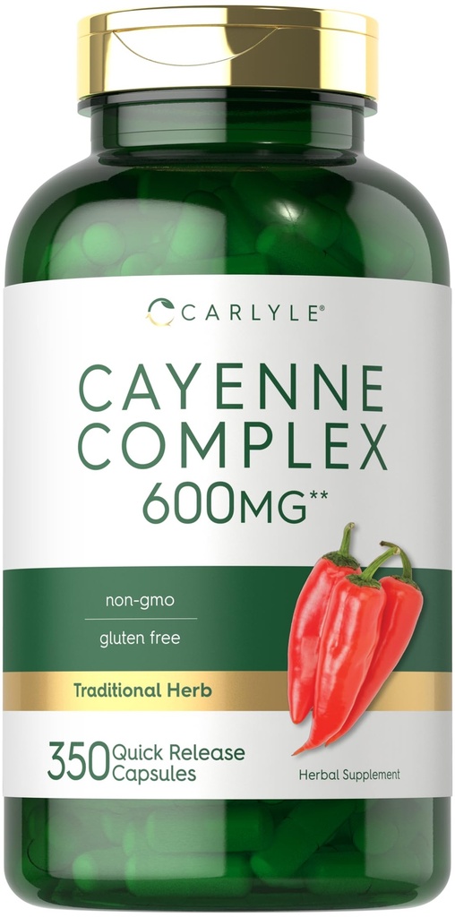 Carlyle Cayenne Pepper Capsules 600mg 