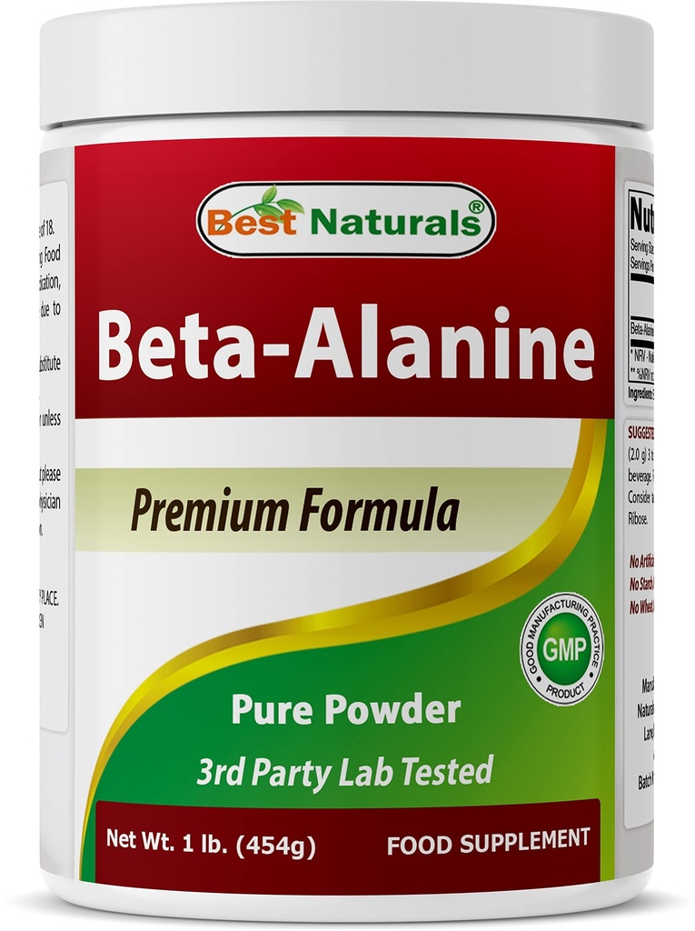 Best Naturals Beta Alanine Pure Powder 1 Pond (1 LB (zak van 1))