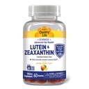 Country Life Lutein Gummies met Lutemax 2020, 60 Ct, Kauwbare Natural Eye Support Supplement, Marigold Lutein, Zeaxanthine, Eye Health & Macular Support, Non-GMO, Natural Fruit Pectin, Vegan