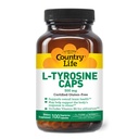 Country Life L-tyrosine 500 mg met vitamine B6 supplement - Gecertificeerd Glutenvrij, Vegetarisch, Kosher, Boosts Focus & Energy, Ondersteunt Hersengezondheid, Verbetert Mentale Duidelijkheid, Niet-GMO - 100 Capsules