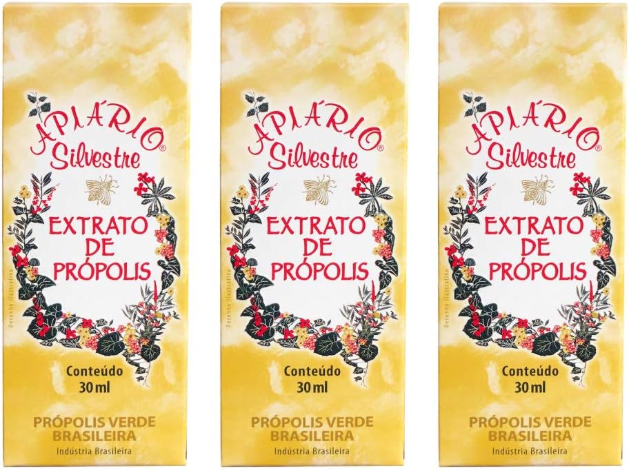 Officiële distributeur - 1 fles Apiario Silvestre Braziliaanse Green Bee Propolis Liquid Cereal Alcoholic Extract 30 ml