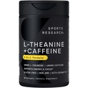 Sportonderzoek L-Theanine Supplement met Cafeïne & Coconut MCT olie - Gerichte energie, alertheid & ontspanning zonder slaap - 200mg L Theanine, 100mg Biologische Cafeïne - 60 Liquid Softgels