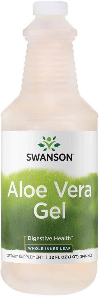 Swanson Premium Merk Aloë Vera Gel 32 fl Ounce (1 Qt) (946 ml) - Verpakking van 1