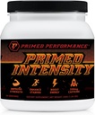 Primed Intensity Pre-Workout Supplement - Alle natuurlijke - Beta-Alanine, Cafeïne, Creatine, Citrulline, NO Booster (24 Servings) (Raspberry Lemonade)