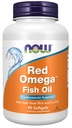 NOW Foods Supplements, Red OmegaTM met CoQ10 30 mg en Omega-3 Visolie, Cardiovasculaire ondersteuning*, 90 Softgels