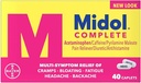 Midol Complete Maximale sterkte Pijn Reliever Caplets 40 ea (verpakking van 4)