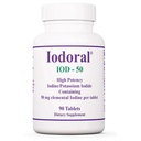 Optimox Iodoral 50 mg Supplement - Kaliumiodide tabletten, schildklierondersteuning, dagelijkse vitamines en mineralen, Lugol's joodse oplossing - 90 Tel.