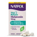 Natrol Melatonine 10mg Time Release Tablets, Slaap Dieet Supplement voor Rustige Slaap, 100 Melatonine Time Release Tablets, 100 Servings
