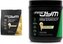 PRO JYM 45 Servers - Tahitian Vanilla Bean & Pre Jym Rainbow Sherbet, 30 Servers, Rainbow Sherbet, 1,8 Pond (Pack of 1)