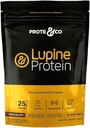 Prote&Co Lupin Proteïne - 24 g Vegan Plant Based Proteïne Poeder. Niet GGO, Geen toegevoegde suiker, Lactosevrij, Glutenvrij, Sojavrij. 20 porties - Chocolade