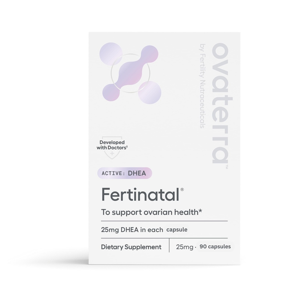 Micronized DHEA Female Natural Plant-Based Fertility Supplement 90-25mg Capsules - 28 Day Supply