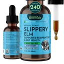 Animal Essentials Slippery Elm - Slippery Elm Bark Anti Diarrhea Drops for Dogs and Cats, Organic Herbal Extract for Healthy Gut, Digestive & Throat Support, Helps Acid Reflux, Liquid Formula- 2 fl oz