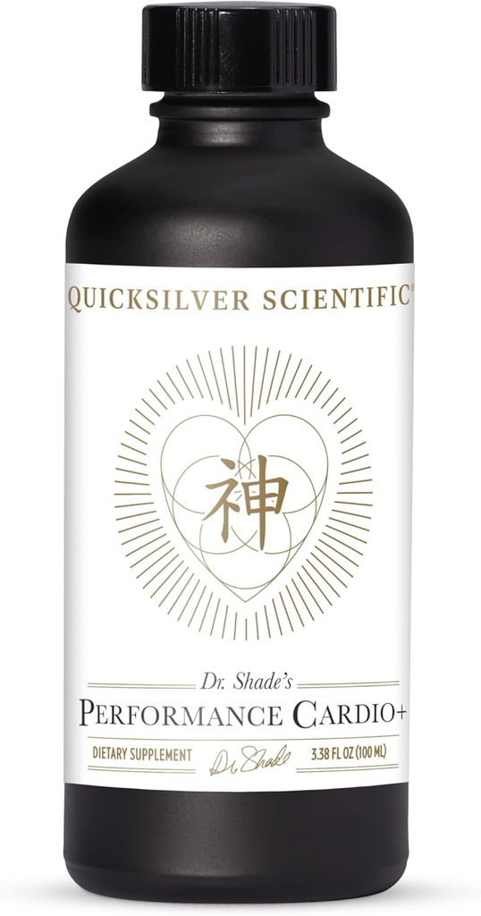 Quicksilver Scientific Performance Cardio+ - Herbal Supplement to Support Blood Circulatie & Brain Health - Cardiovasculair Supplement with Hawthorn Berry + He Shou Wu + Ginseng Extract (3.38 oz)