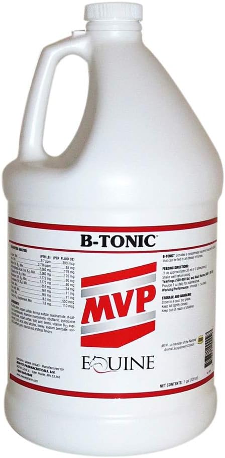 MVP B-tonische B-vitaminen en ijzersupplementen voor paarden