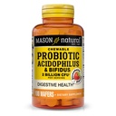 MASON NATUURLIJKE Probiotische Acidophilus met Bifidus, 50 dagen levering, Ondersteunt gezonde normale spijsvertering, aardbeien smaak, 100 Kauwbare Wafers