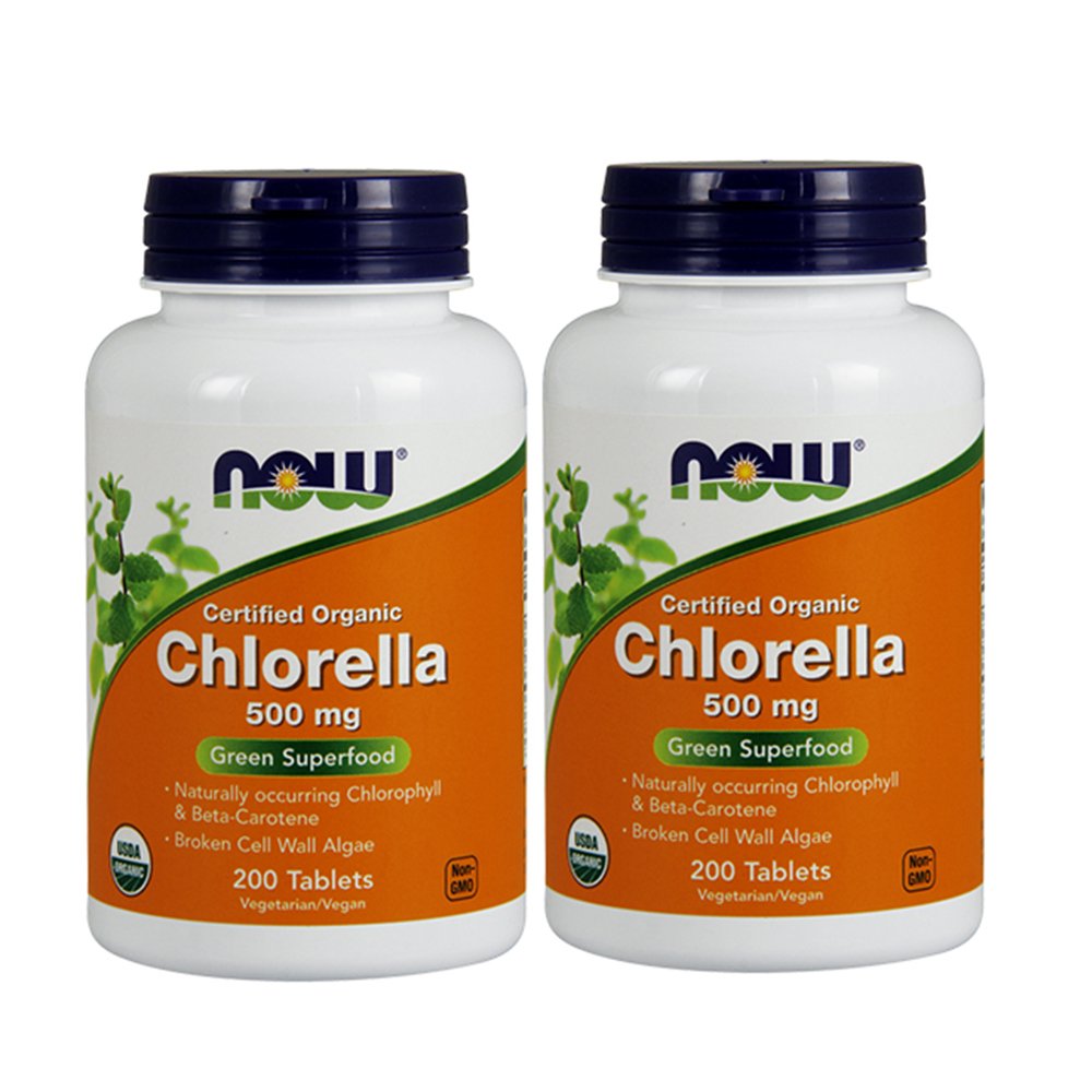 Nu Foods Chlorella 500 mg, 200 tabletten (verpakking van 2)