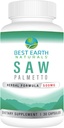 Best Earth Naturals Saw Palmetto 500 mg to Support Hair, Prostate, Urinary Tract 30 Count