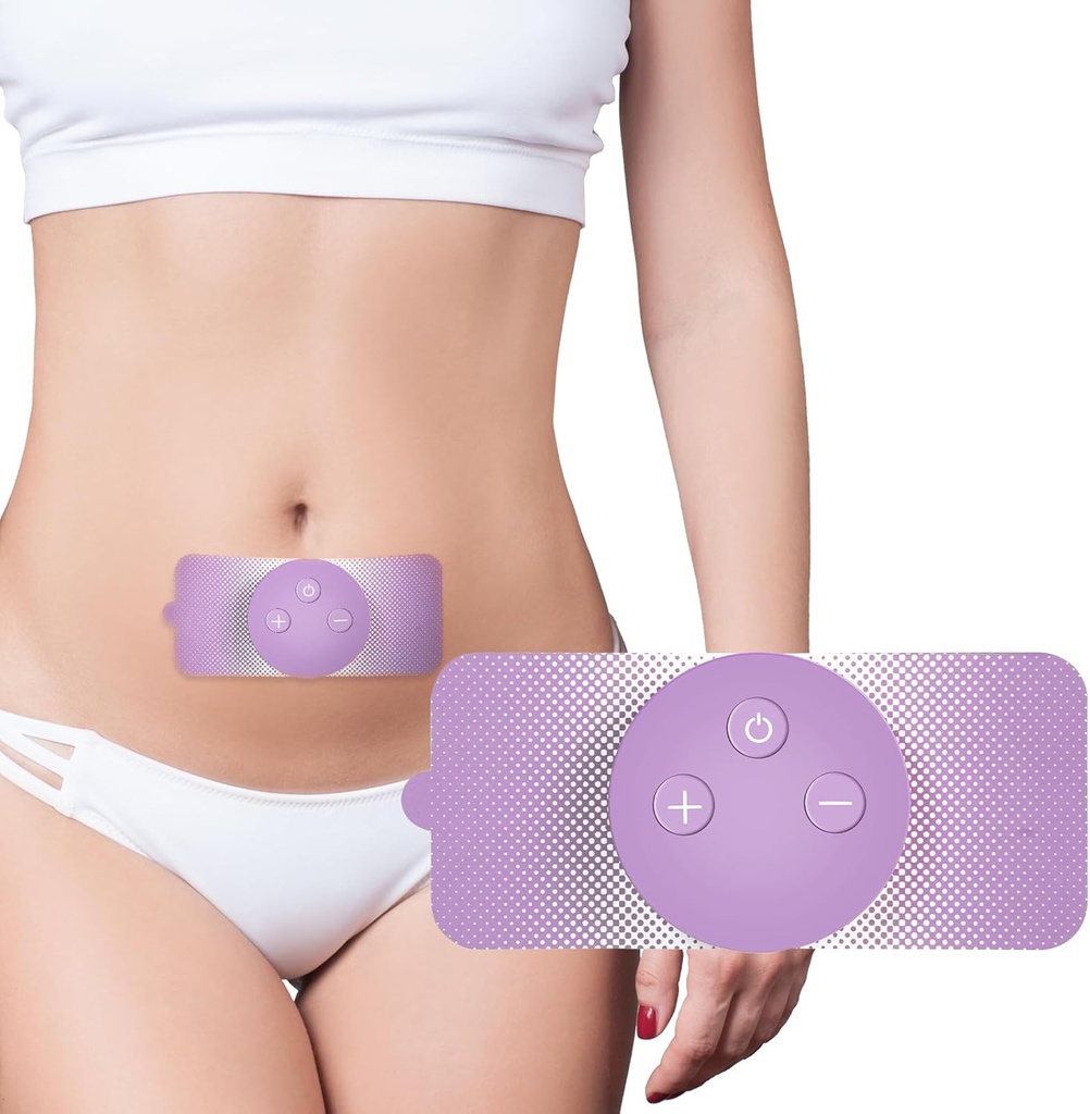 Justwill draadloze draagbare periode Krampen pijn relief Simulator met 3 modi 30 Intensity oplaadbare TENS-eenheid voor Menstrual Cramp Relief Home Medical Device,Cadeau voor vrouwen vrouw vriendin meisje