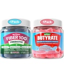 Butyrate Gummies met Probiotic + Prebiotic + Postbiotic + Fiber Gummies voor volwassenen