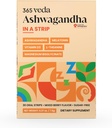 Ashwagandha Oral Strips 100 mg KSM 66 Ashwagandha, L-Theanine, Melatonine, Vitamine D3 en Magnesium, Vegan Strip voor mannen en vrouwen, Suikervrij, Non-GMO, 30 Oral Strips (Berry)